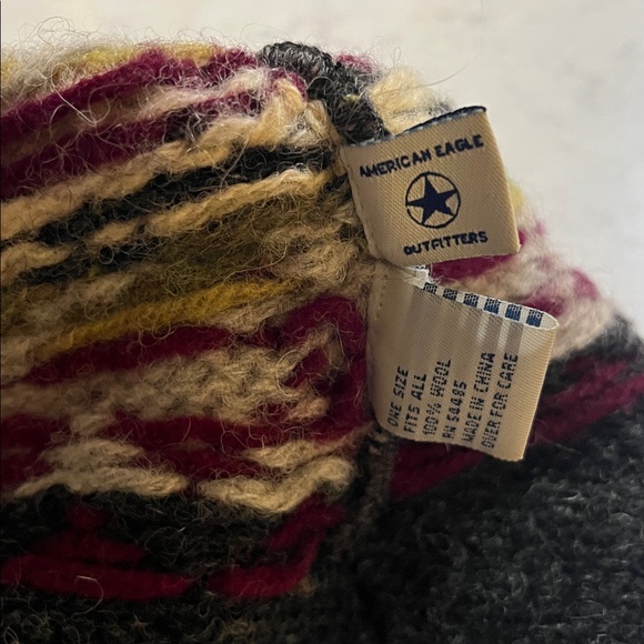 American Eagle Multicolor Knit Wool Beanie - Picture 2 of 6